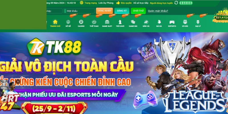 Hoàn thành thao tác đăng nhập TK88